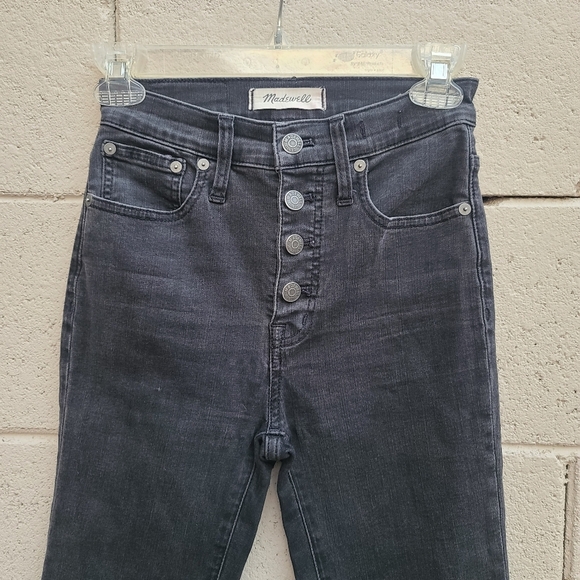 Madewell | Cali Demi-Boot Jeans in Bellspring Wash: Button-Front Edition Size 23 - Picture 4 of 13